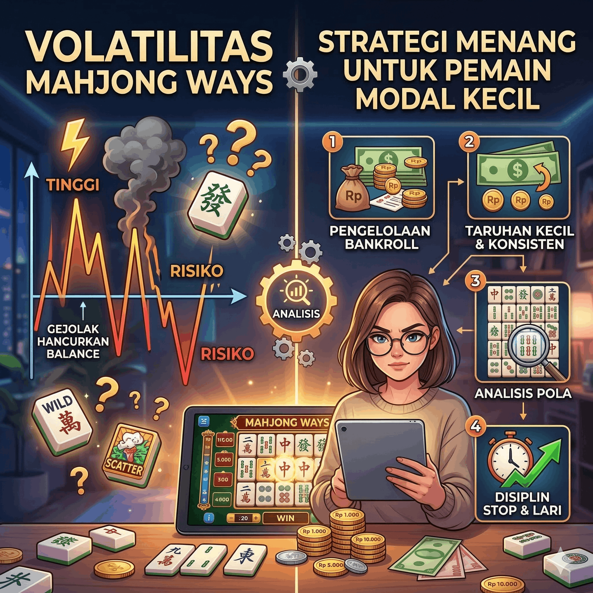 Strategi Mahjong Ways Modal Kecil: Analisis Volatilitas